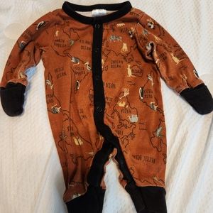 2 Gerber one piece button up outfit